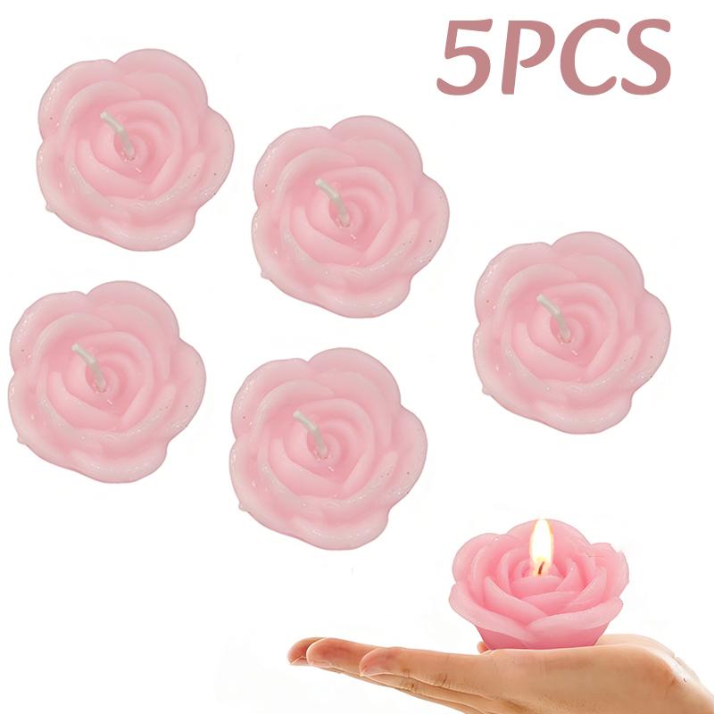 Rose-shaped Lamp Floating Candle Dinners Anniversary Weddings  Events DIY Decor Party Supplies Romantic Flame Candlelight Candle