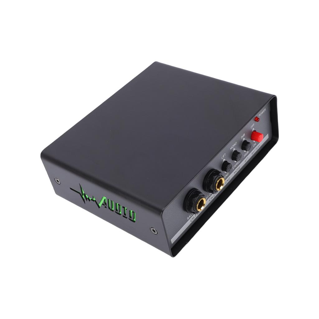 Active DI Box Dual Channel Balanced Sound Interface Signal Converter Ground Isolator Professional DI Direct Box for
