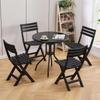BOOSDEN Folding Garden Set of Folding Easy To Folding Outdoor Black Chairs, Chairs, 4, Plastic, Chairs, Use, Chairs, Chairs, Foldable, Dining,