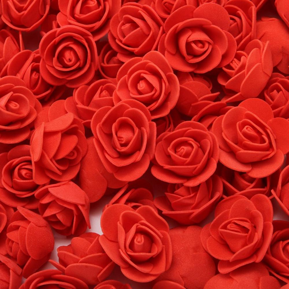 Artificial Flower Head Foam Teddy Bear Hot Sale Rose Mold DIY Gift Box Wedding Valentine's Day Festival Party Wreath Centerpiece