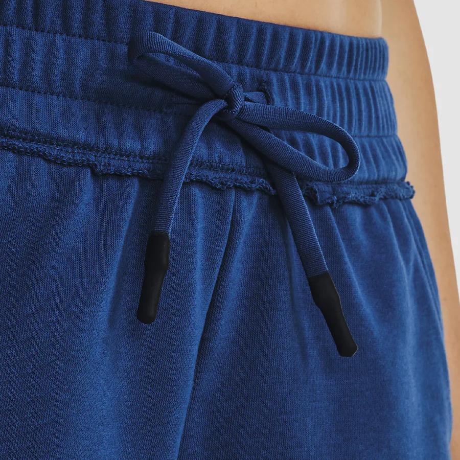 Under Armour Project Rock Animal Print Lace-Up Mid-Rise Quick-Dry Casual Shorts Women shorts Blue 1377448-471