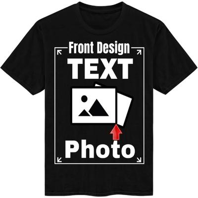 Cowear Custom T Shirt for Men Women Personalized T Shirts Design Your Own T Shirt with Picture Photo Text Front Back