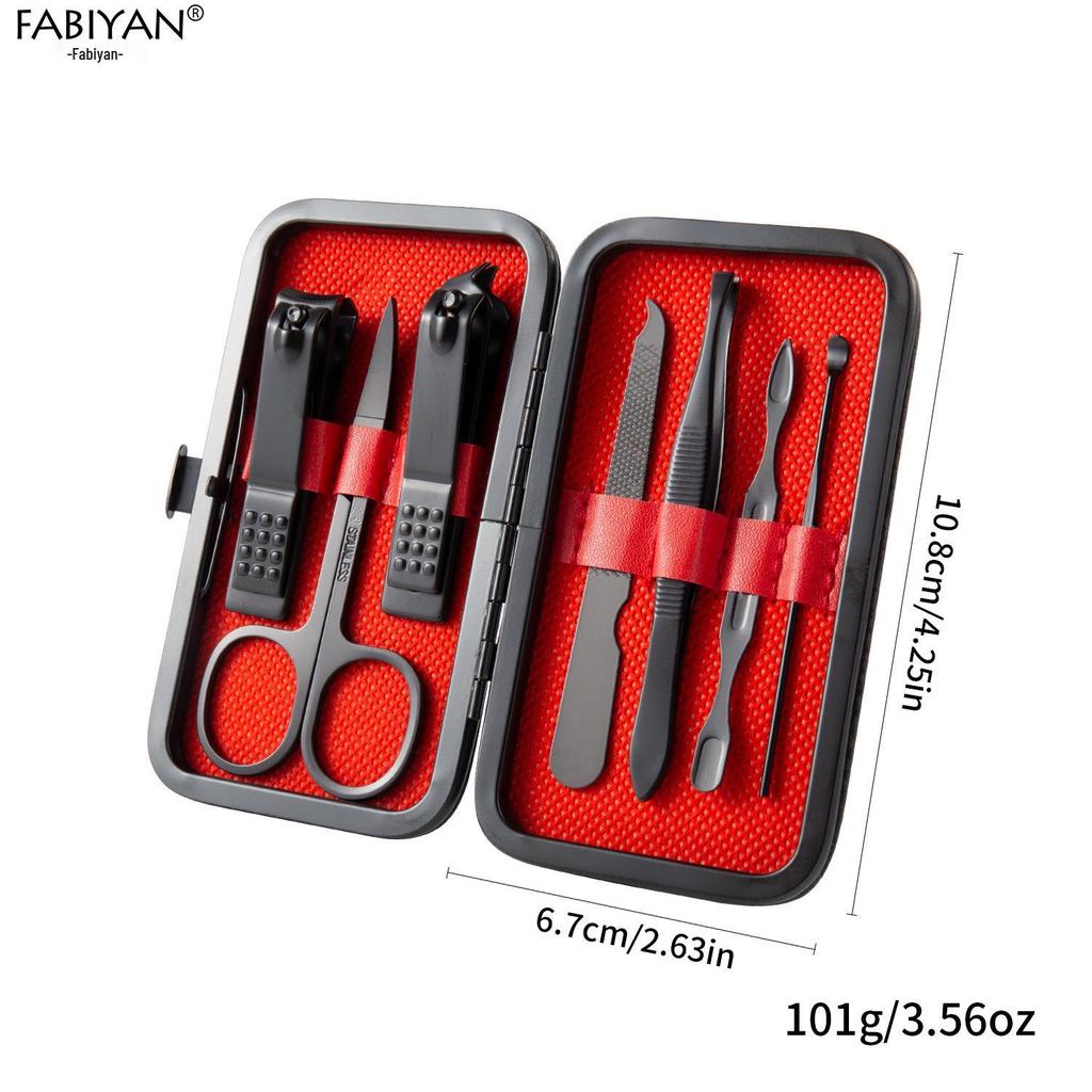 18-Piece Stainless Steel Manicure Tool Set - Nail Clippers & Grooming Tools