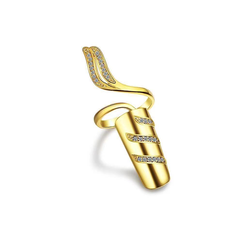 Skull Heart Nail Ring Open Butterfly Nail Art Ring Trendy Eyes Manicure Ring Girls