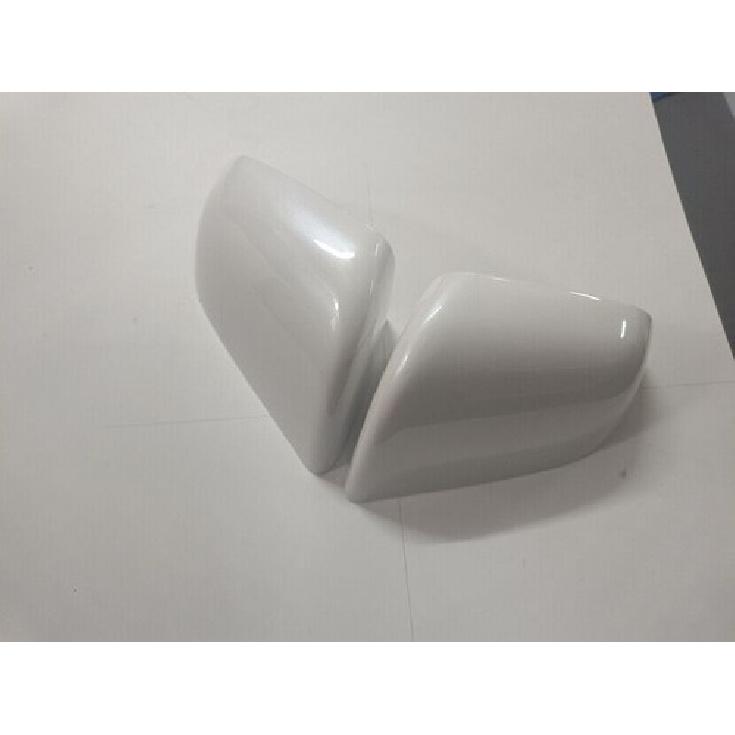 Driver side For Tesla Model y Pearl White Rear View Side Mirror Cover skull cap