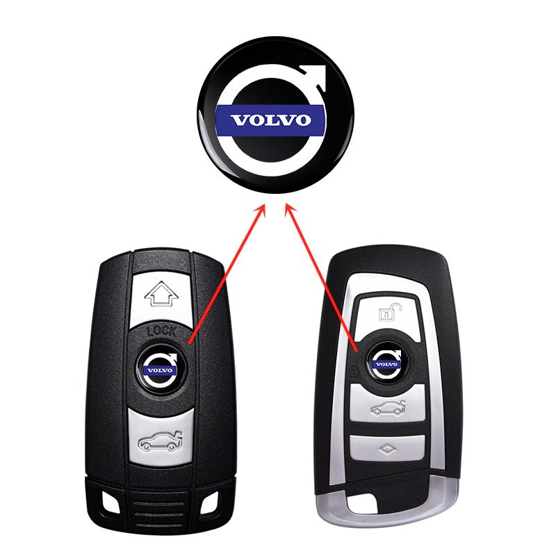 Car Remote Key Sticker Aluminum Emblem Decoration Decal For Volvo XC90 XC60 XC40 V40 V50 V60 S40 S50 S60 S70 S80 S90 240 C70 FN Vnl Truck