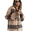 Women's 2025 Thick Plaid Shirt Jacket: Versatile Lazy Style for Autumn & Winter