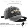 Unisex Letter Embroidery Washed Baseball Cap Adjustable Cotton Men Hat Women Outdoor Leisure Sunscreen Hats Trucker Hat Driving Caps