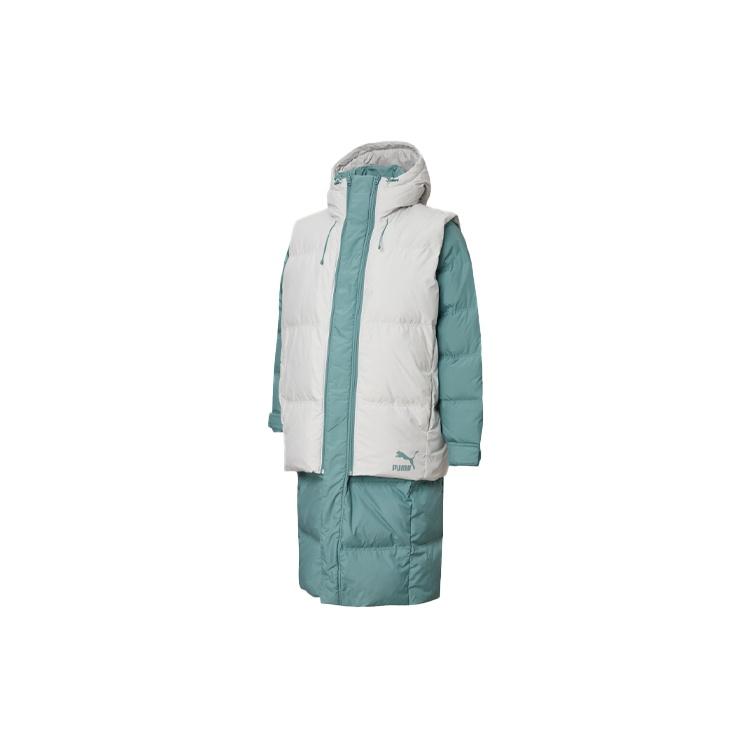 PUMA Layer Down Jacket Teal White Men s 598317-94 S