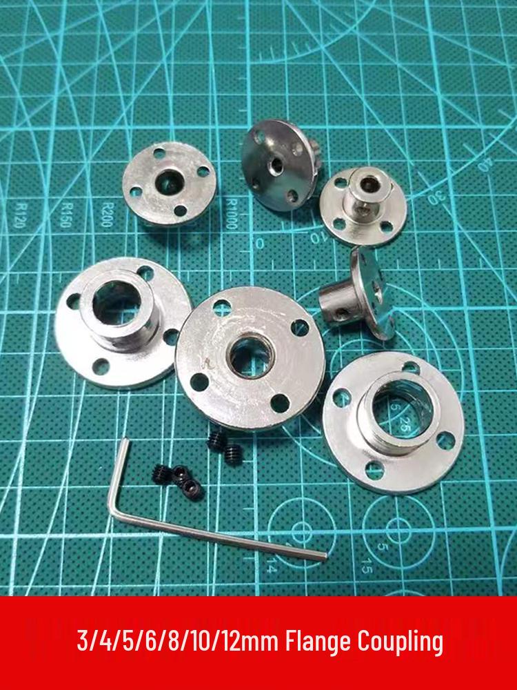 Linear Shaft Support Couplings for 4-12mm: Rigid Flange & Guided Shaft Design