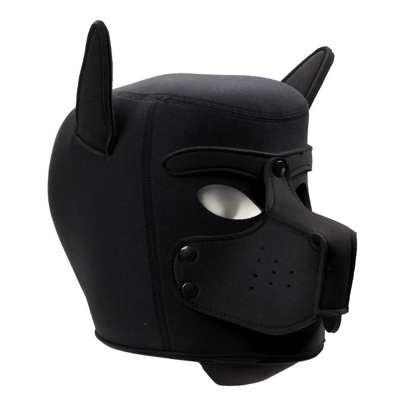 Adults SM Mask Sex Toys Party Cosplay Dog Headgear Full Face Fetish Sex Mask Gay Games For Couples Sex Accessories