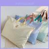 Stylish Letter Print Kids Handbag Large Capacity Casual Plaid Crossbody Bag For Children
