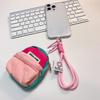 Creative Casual Mini Coin Purse Pendant Portable Colorful Coin Purse Keychain Backpack Hanging Decoration Accessories Gifts