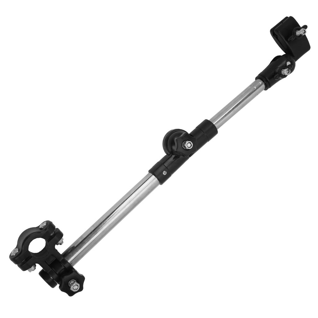 Foldable Bike Umbrella Mount Holder Height Adjustable Multifunction for Trolleys Wheelchairs