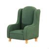 Doll Miniature Sofa Armchair Couch Country Accent Chair Retro Cloth Material Realistic Design
