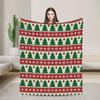 Christmas Tree Snack Cakes Print Flannel Blanket Winter Soft Throw Blanket for Adults Couch Chair Bedspread Sofa Bed Cover