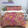 Paisley Pattern Pattern Bedding Quilt Set Quilt Cover Pillowcase Home Decoration Gift (1 * duvet cover + 2 * pillowcase, without core)
