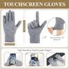 Winter Windproof Knit Hat, Scarf, & Gloves Set for Adults – Customizable