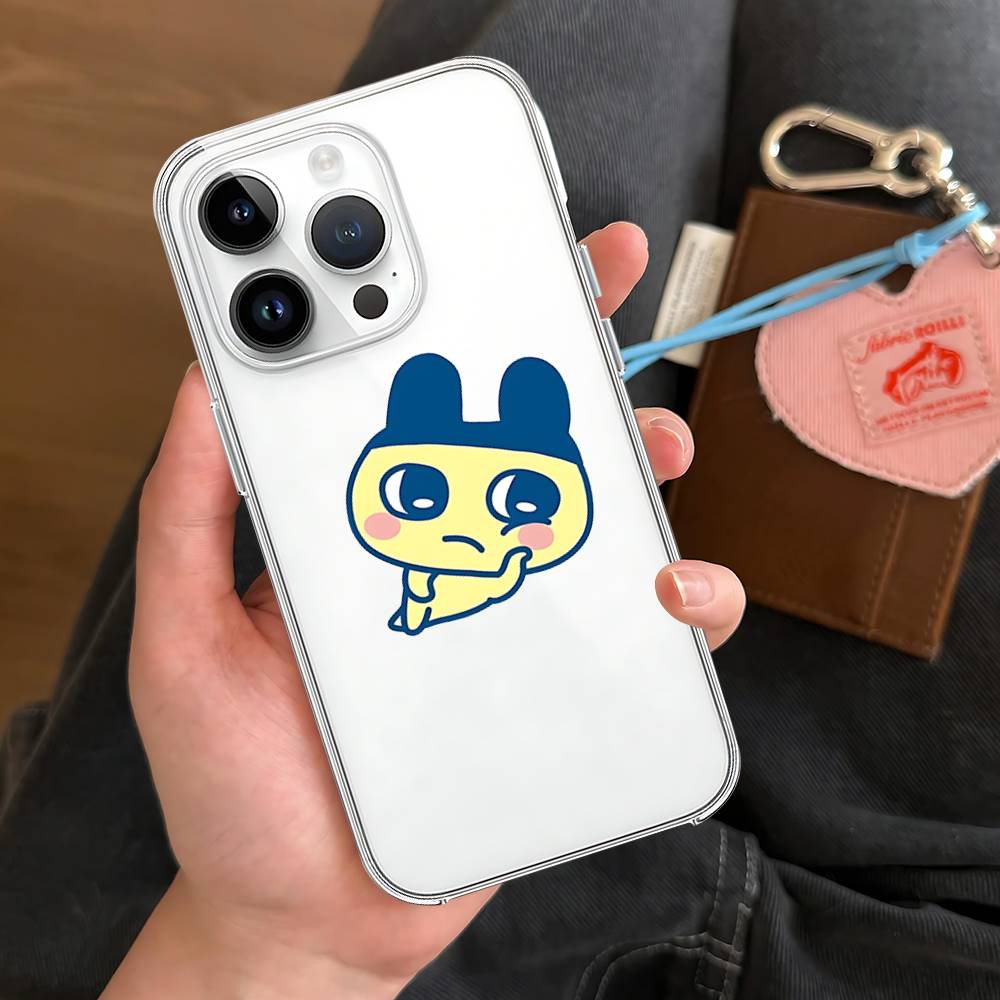 M-Mametchi Phone Case Soft Transparent Case For IPhone 17 16 15 14 13 12 11 Pro Max Mini Plus Shockproof Cover Case