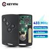 KEYYOU 433MHz PCF7952 Chip 4 Tasten Auto Fernbedienung Schlüsselkarte Für Renault Megane III Laguna III Koleos CLIO Smart Card 2008-2011