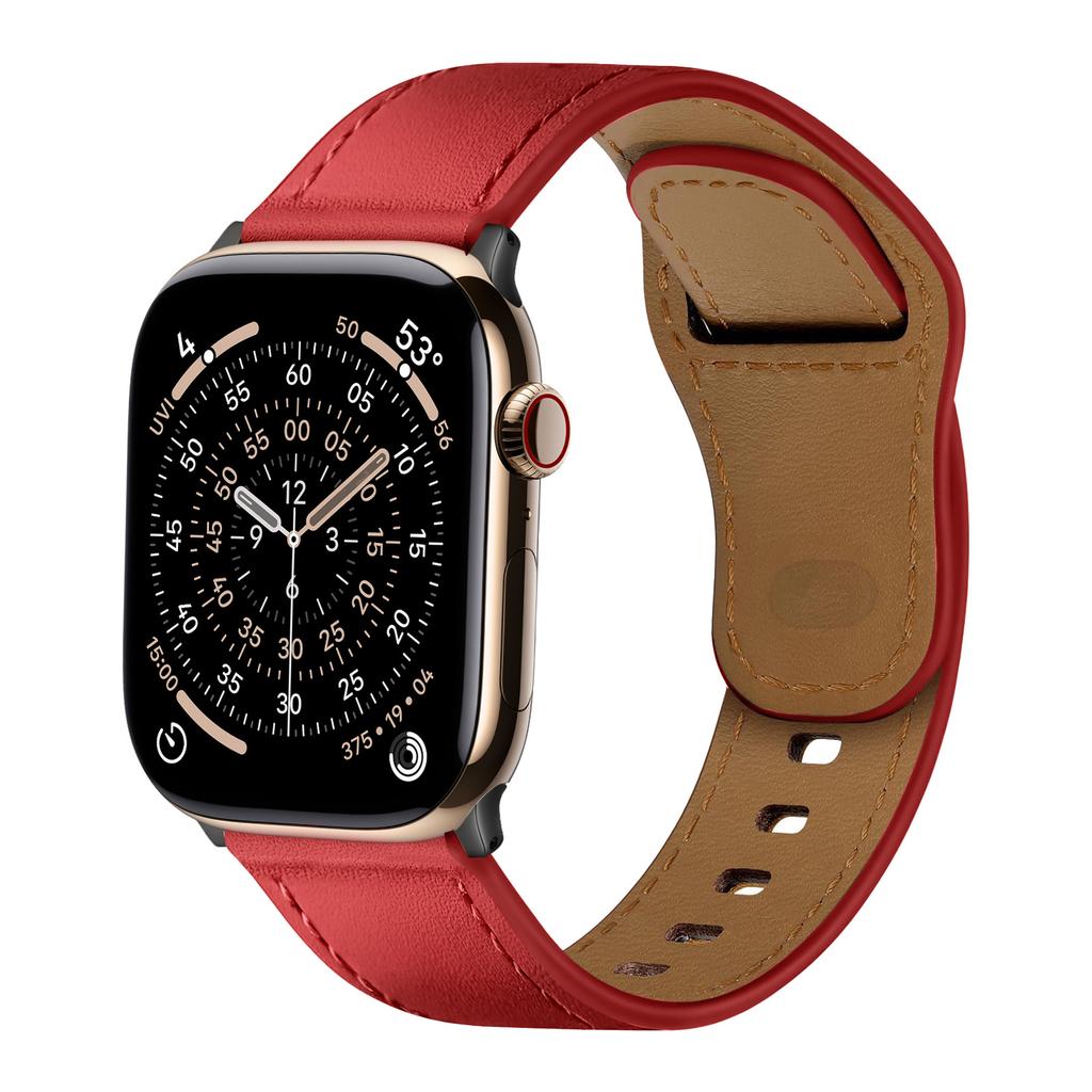 Leather For Apple Watch Bands 44mm 45mm 40mm 41mm 42mm 46mm Genuine Bracelet Correa iWatch Series 11 10 9 6 SE 7 8 Ultra 3 Strap