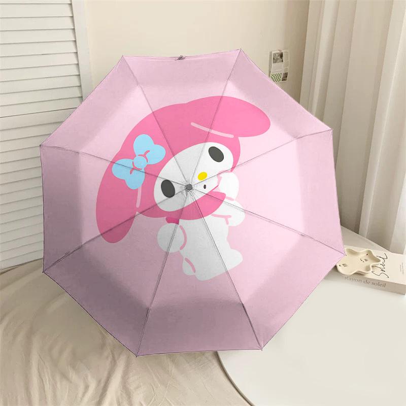 

1PC My Melody Umbrella-8-Rib Reinforced, Automatic Open, Lightweight & Durable, Cute Fashion Accessory for Outdoor-P2615