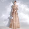 Evening Dress 1011 New Engagement Host Bridesmaid Performance Celebrity Dream Annual Meeting Art Exam Dress Dress Girl