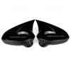Car  Rearview Side Mirror Cover Fit For  Seat Leon MK2 1P Ibiza MK4 6J 2008-2017  Wing Cap Rear View Case Trim Carbon Fiber