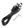 1.8m Tattoo Power Supply Silicone Clip Cord Tattoo Hook Line for Tattoo Machine (Blue)