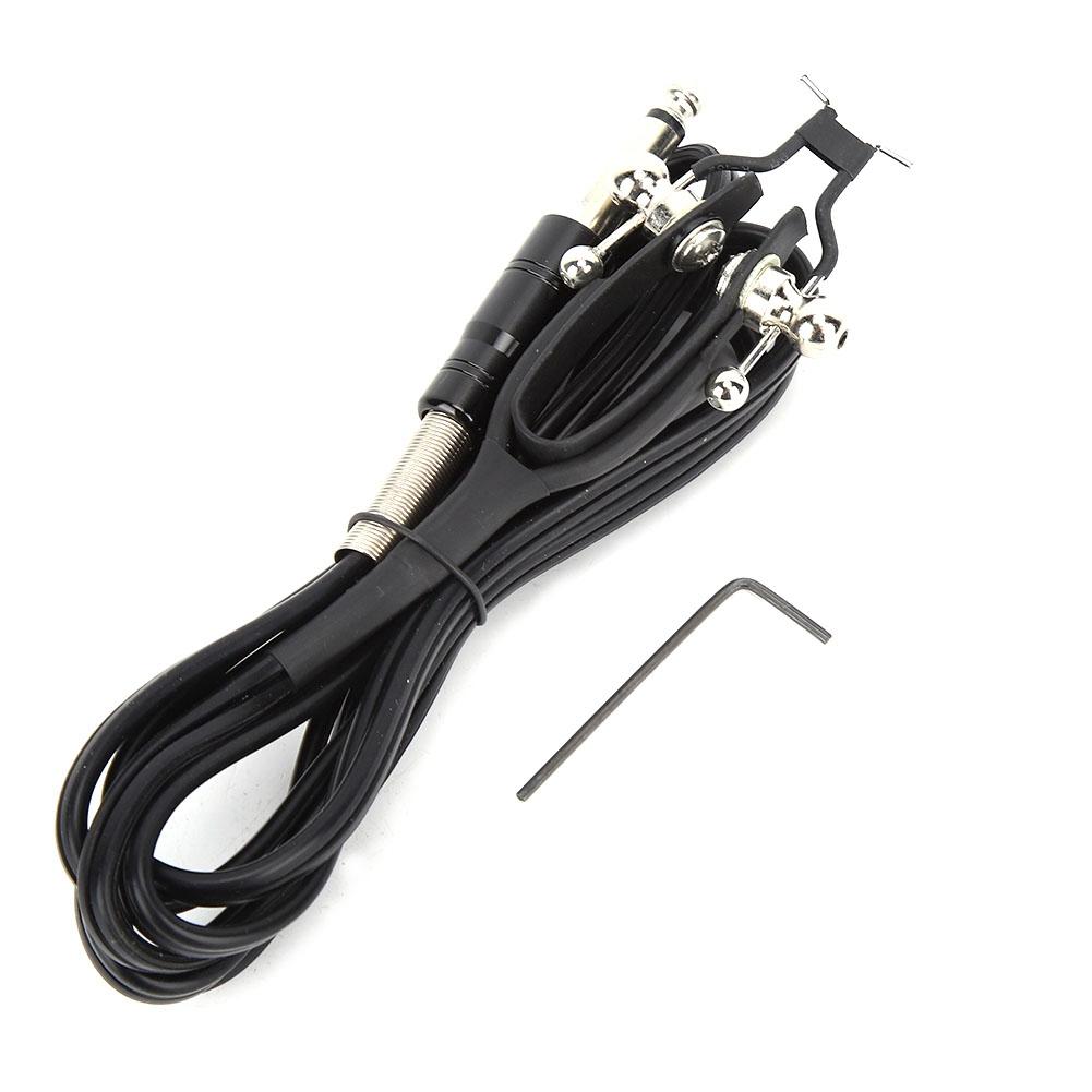 1.8m Tattoo Power Supply Silicone Clip Cord Tattoo Hook Line for Tattoo Machine (Blue)