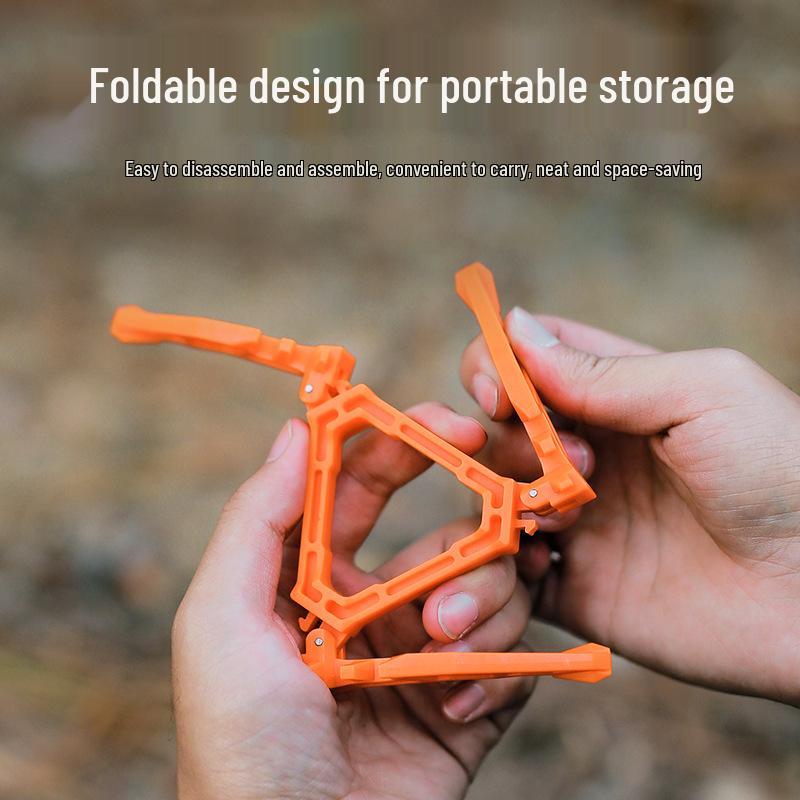 ISE MOUNT Portable Folding Tripod Gas Can Holder for Outdoor Use
