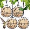 2/4X Dispenser Wild Animals Bird Feeder Fat Ball Metal Hanging Holder Garden Outdoor
