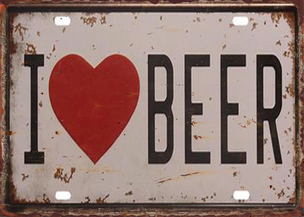 Vintage Beer  Whiskey Themed License Plate Style Aluminum Metal Sign Retro Bar  Man Cave Wall Art Decor for Pub Garage and H