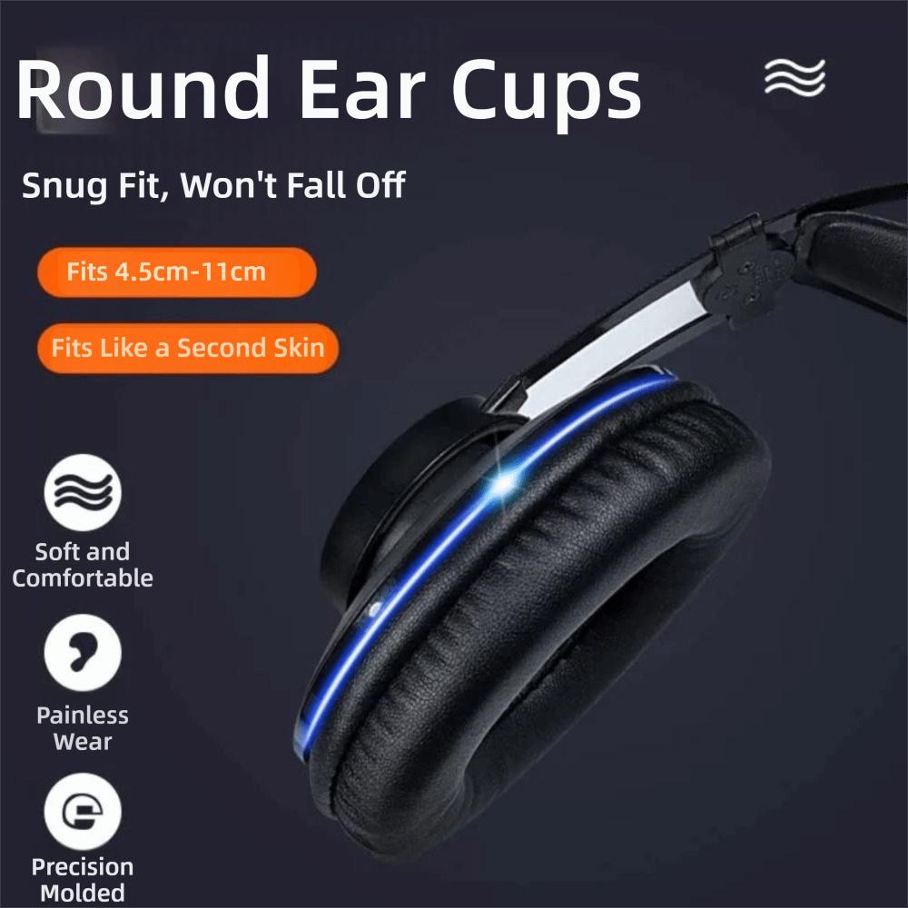 Sponge Leather Ear Pads Foam Cushion Headphone Pad New Replacement Earpads