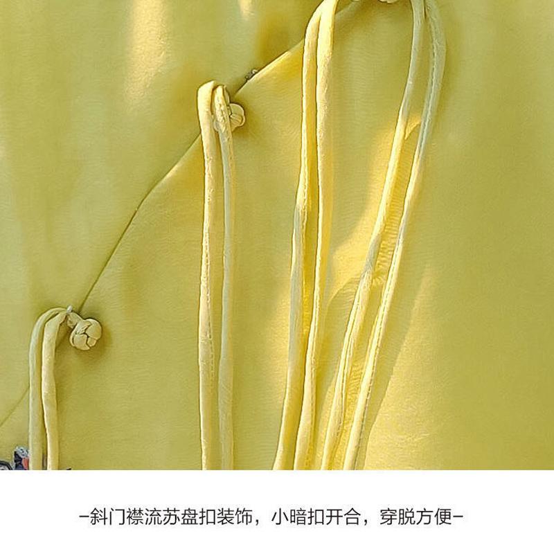 Lente Zomer Nieuwe Mode Lange Mouw Shirt Vrouwen High Street Casual Vintage Elegant Knoop Geborduurd Chinese Stijl Chic Tops
