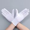 Mode Sommer Spandex Handschuhe Damen Herren Sexy Fäustlinge Sonnenschutz Weiß Schwarz Etikette Dünn Kurz Dehnbar Elegant Tanzhandschuhe
