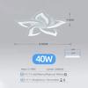 IRALAN Modern Ceiling Pendant Chandelier Decoration Home Lamps for Room Kitchen Home Three-color Dimming LED Ceiling