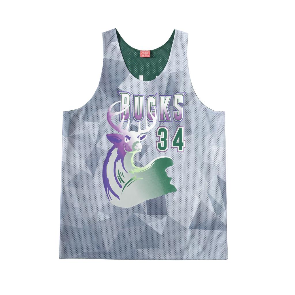 Mitchell & Ness Koszulka do koszykówki Milwaukee Bucks Unisex Zielona TMTK3208-MBUYYRALBUGN