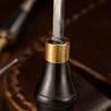 Carbon steel Leather Edge Creaser 0.6/0.7/1.3mm Groove Size Ergonomic Handle Leather Edge Beveler Leather Skiver Tool