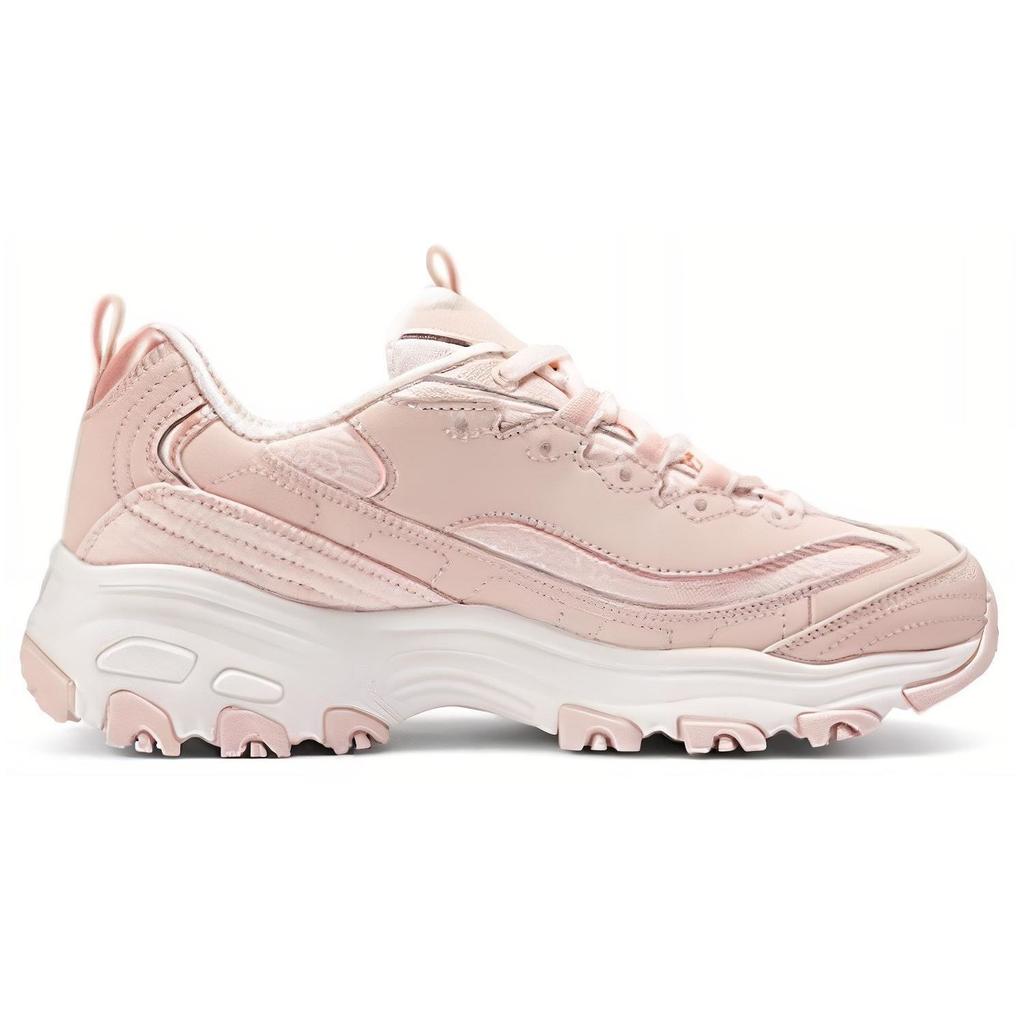 Skechers DLites 1.0 Pelle Sintetica Comode Versatili Resistenti Equilibrio Scarpe Casual Basse Donna sneaker Rosa 150038-ROS
