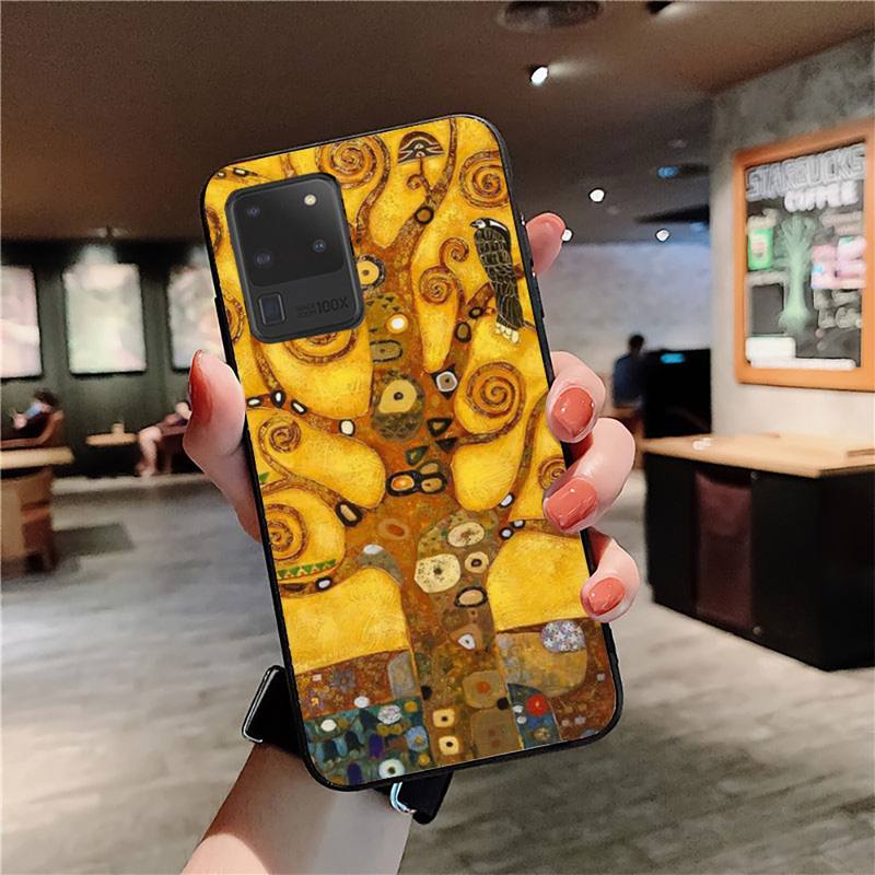 Klimt Kiss Phone Case for Samsung S20 lite S21 S10 S9 plus for Redmi Note8 9pro for Huawei Y6 cover