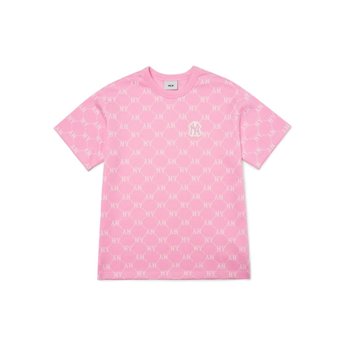 

New MLB Base Logo T Shirts Unisex Pink 3ATSM3023-50PKS XL