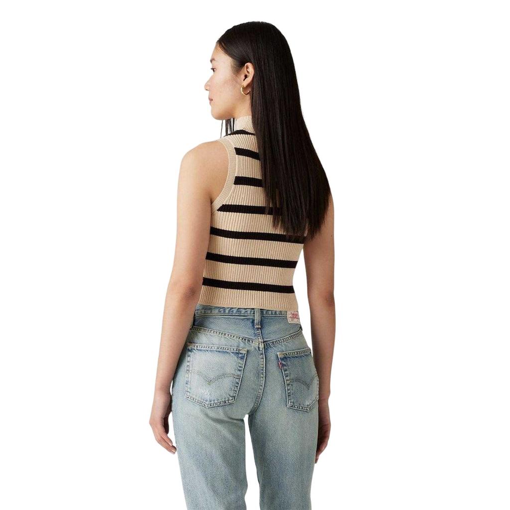 Levis Womens/Ladies Tulip High-Neck Sleeveless Crop Top