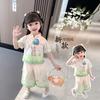 Hanfu ragazza abito estivo in stoffa stile cinese Abito antico Tang costume super fata abito bambina sirena gonna principessa indumento intimo