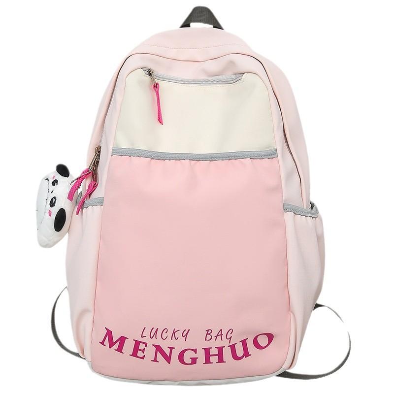 Children's Schoolbags for Girls Elementary School Students Toddlers Splicing Small Backpacks Junior High School Students High School Students