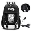 Jojo New Fan Riman Peripheral Printed Backpack Multifunctional Large Capacity Computer Bag Youth School Bag