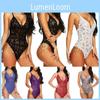 Lace Women Stretch Bodysuit Lingerie Sleeveless V Neck Top Jumpsuit Vest S3xl