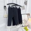 Girls' Winter Lace-Trim Cotton Base Layer Pants: Stylish, Comfortable, Kindergarten-Ready