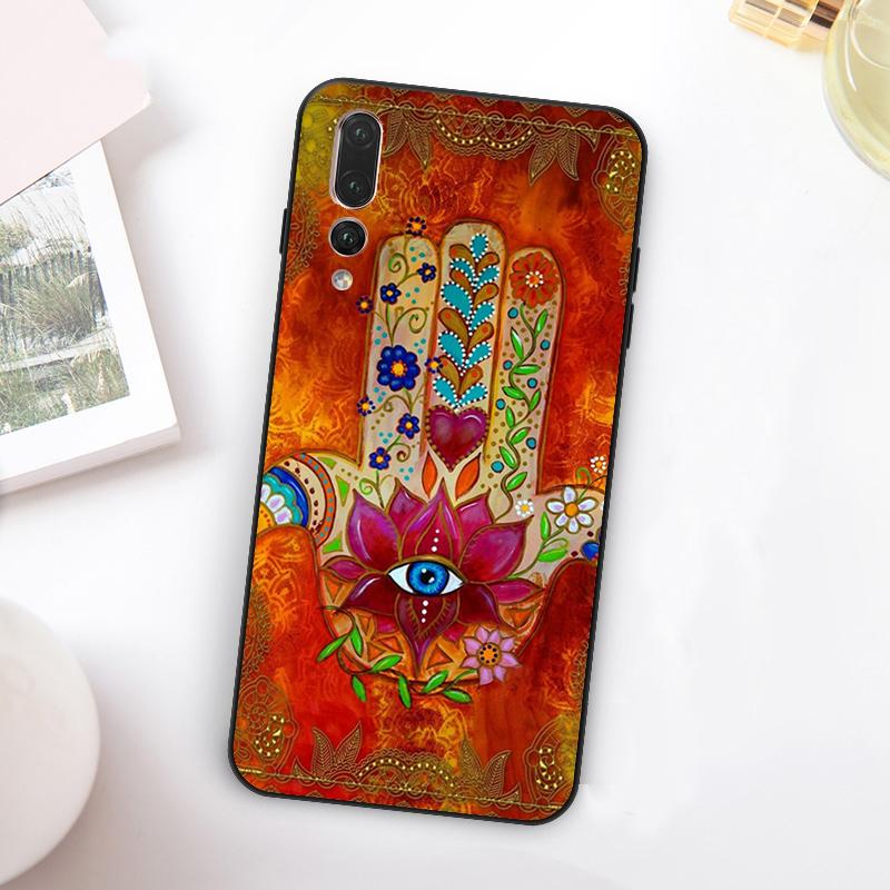 Hamsa Hand Of Fatima For Huawei Nova 11 10 9 SE Y70 Y60 Y90 Y61 Y91 Y73 Y72 12i 11i 8i P30 P40 Lite P60 Pro Case
