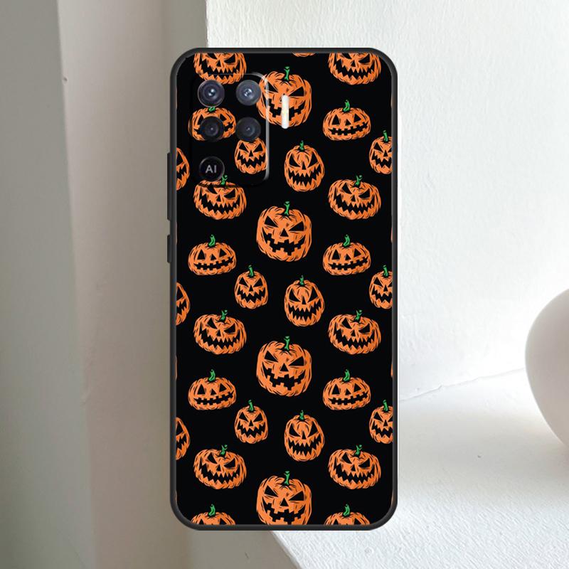 Herbstlaub Kürbis Halloween Für OPPO A96 A76 A16 A5 A6 Pro A15 A17 A57 A18 A38 A58 A78 A98 A54 A74 A94 A40 A60 A80 Hülle